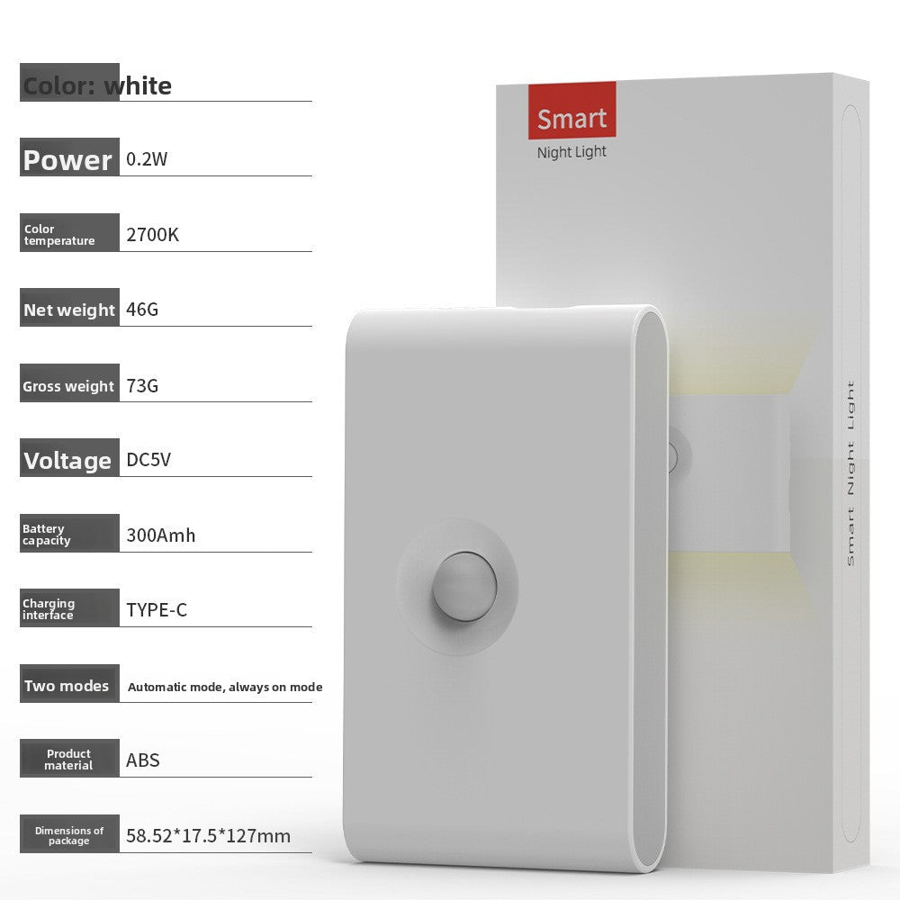 Smart Night Light with Magnetic Base and Motion Sensor