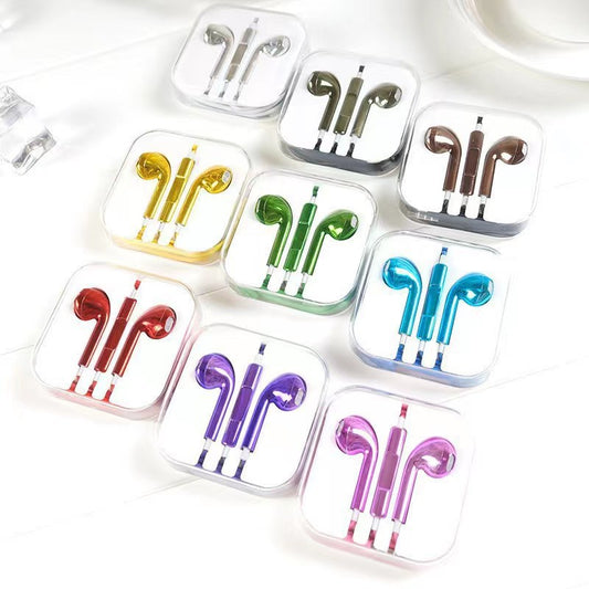 Semi-In-Ear Wired Headphones with Microphone