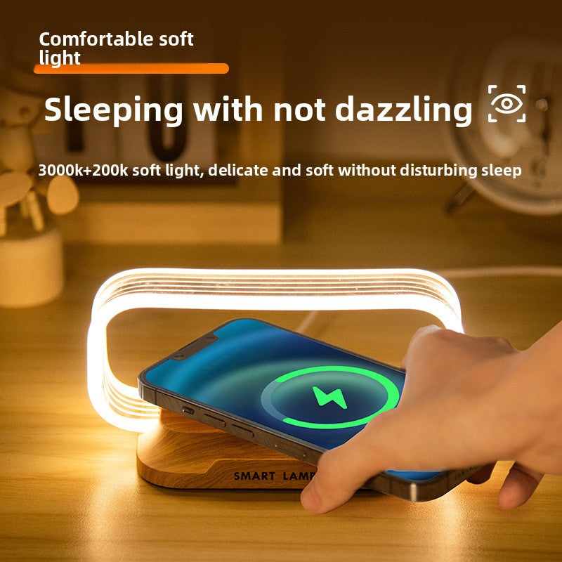 Wireless charging desk lamp