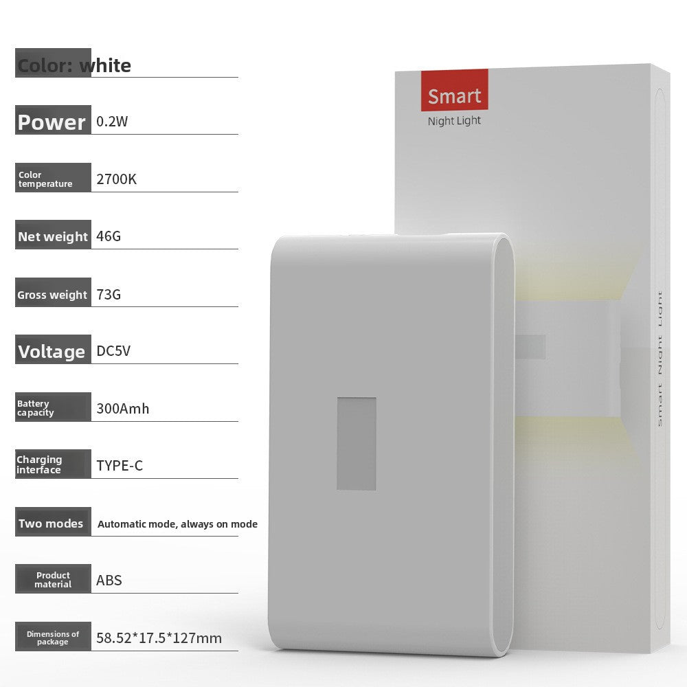 Smart Night Light with Magnetic Base and Motion Sensor